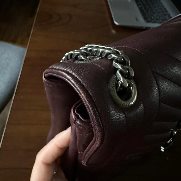 Yves Saint Laurent burgundy Shoulder Bag - Picture 4 of 6